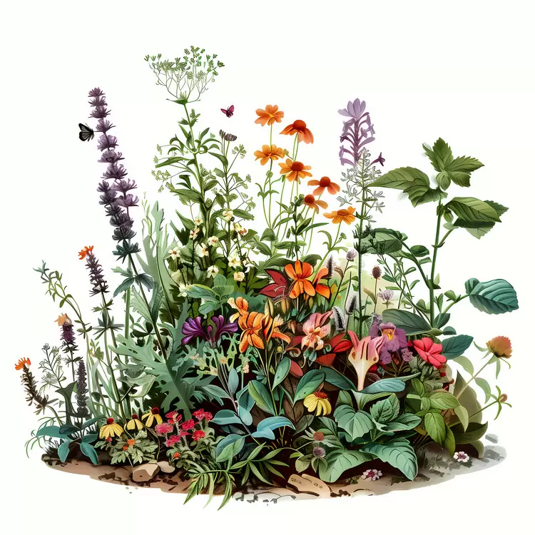 Herb Garden Flowers Herbaceous Perennials