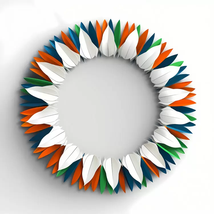 Patriotic Layers National Symbols Flower Flag