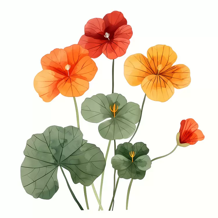 Home decor Blooming Spring Potted Flowers