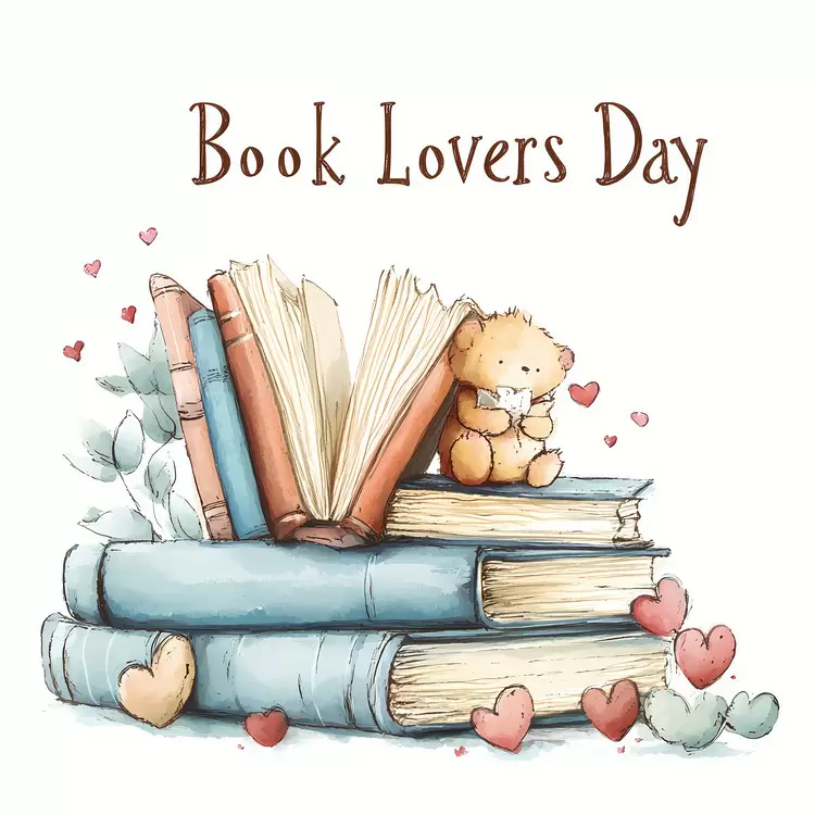 Hug Teddy bear Reading Cozy Blanket