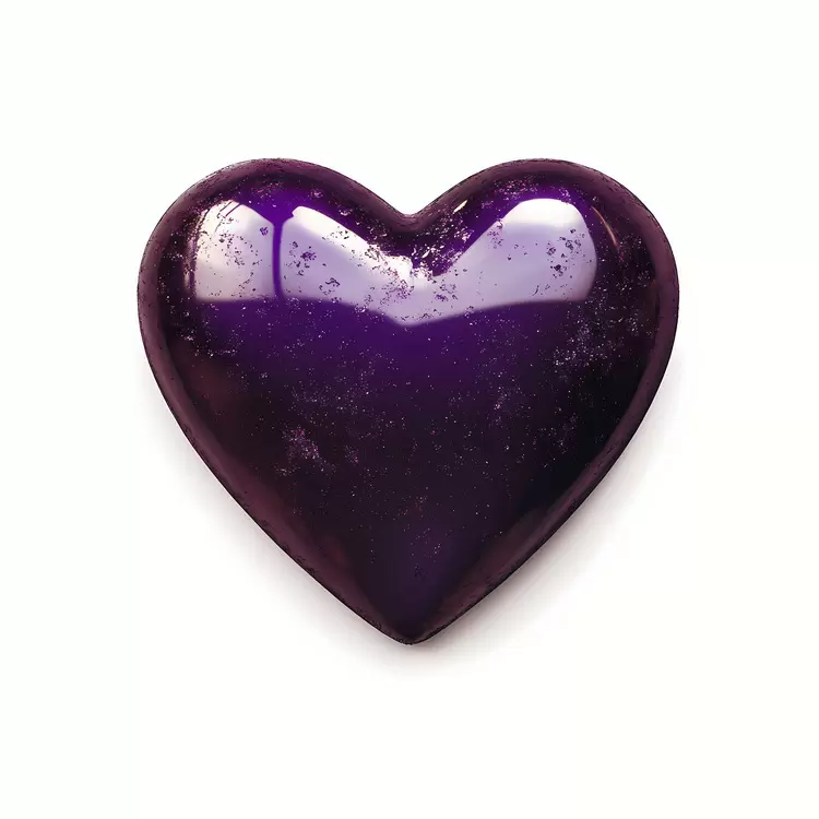 glossy purple metallic reflective ornate