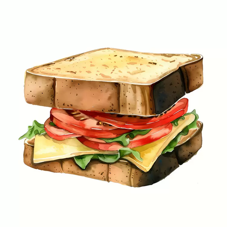 sandwich lettuce cheese meat mayonnaise