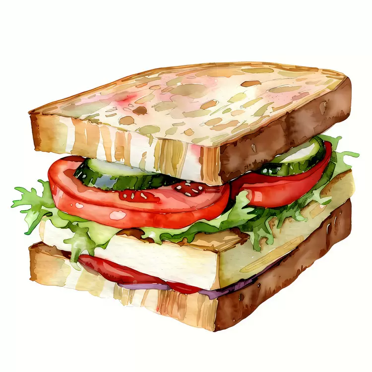 tomato sandwich meal vegetables onion