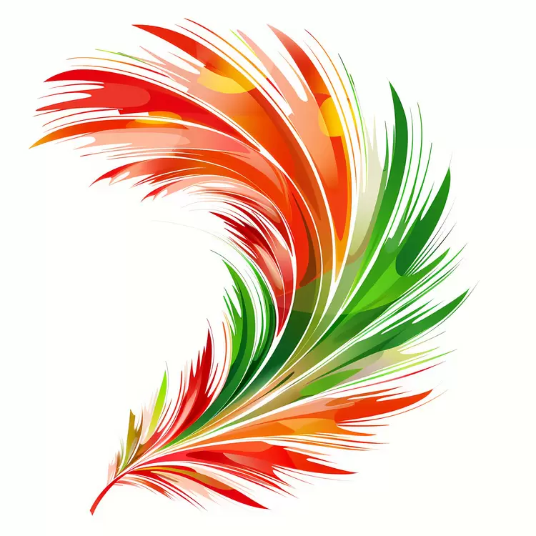 abstract vector painting floral Indian Independence Day