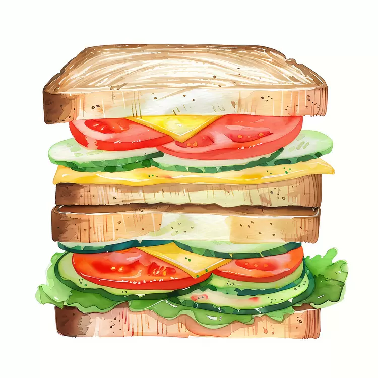 cucumber Sandwich bologna mustard