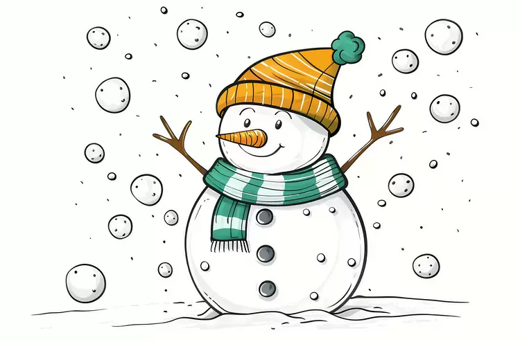winter scene cartoon frost winter landscape winter night