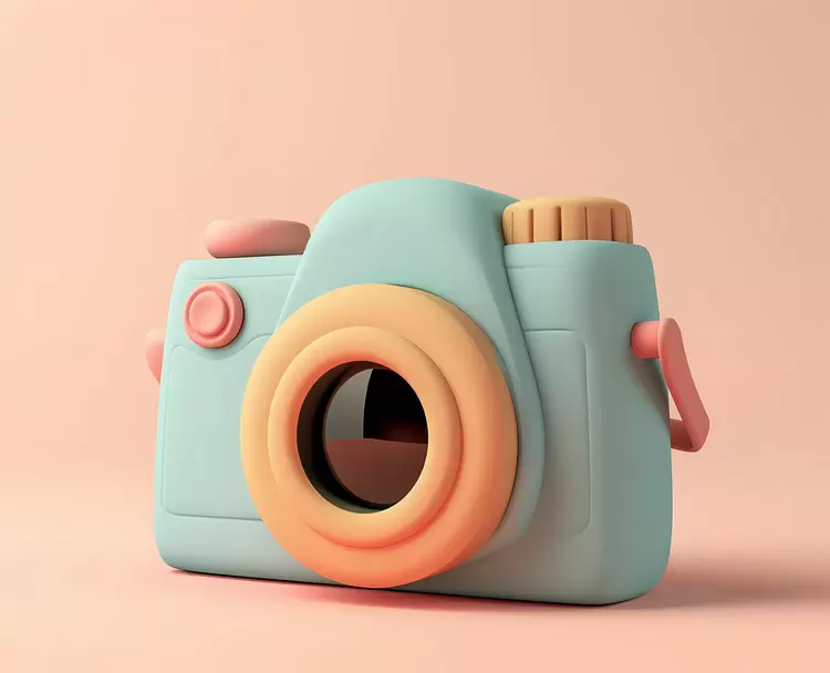 Orange Camera Yellow Pink