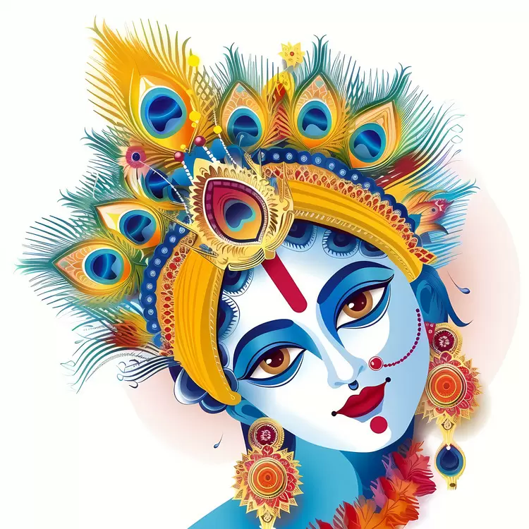 Krishna Janmashtami Hinduism Personification Face painting