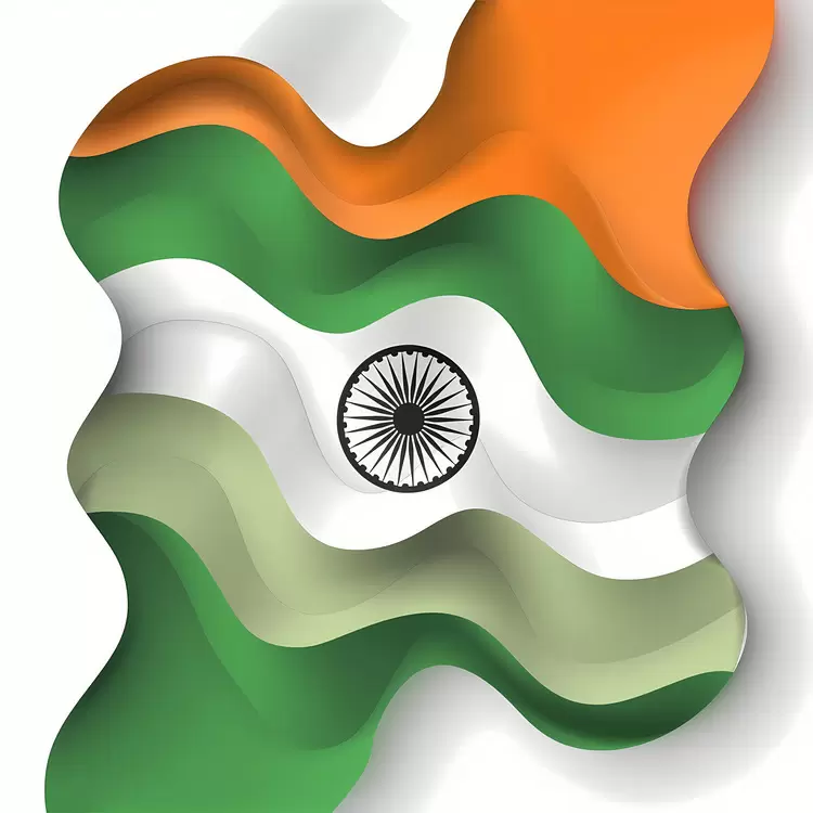 Flag of India for Advertising Indian Independence Day Indian National Flag Indian Flags of Wavy Texture