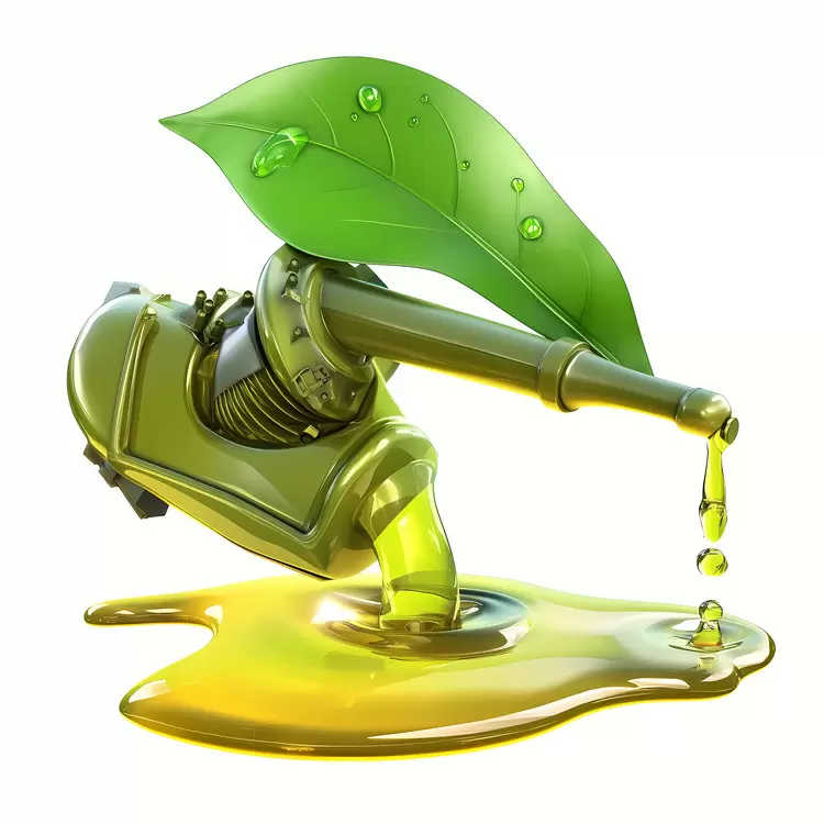 Green leaf Engine leak Oil spill Oil leak Oil puddle