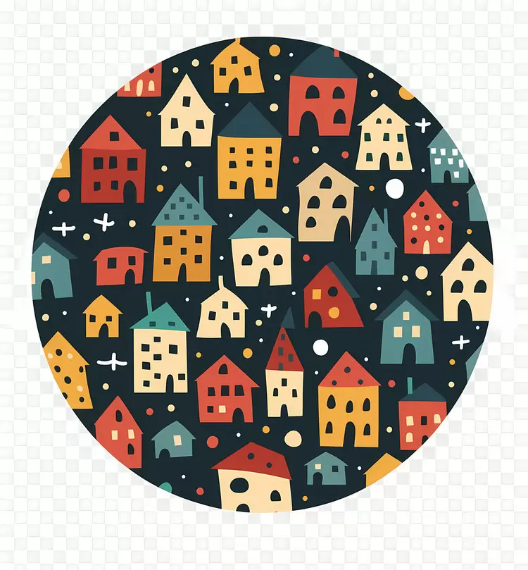 multicolored buildings city lights cityscape house buildings on a hill
