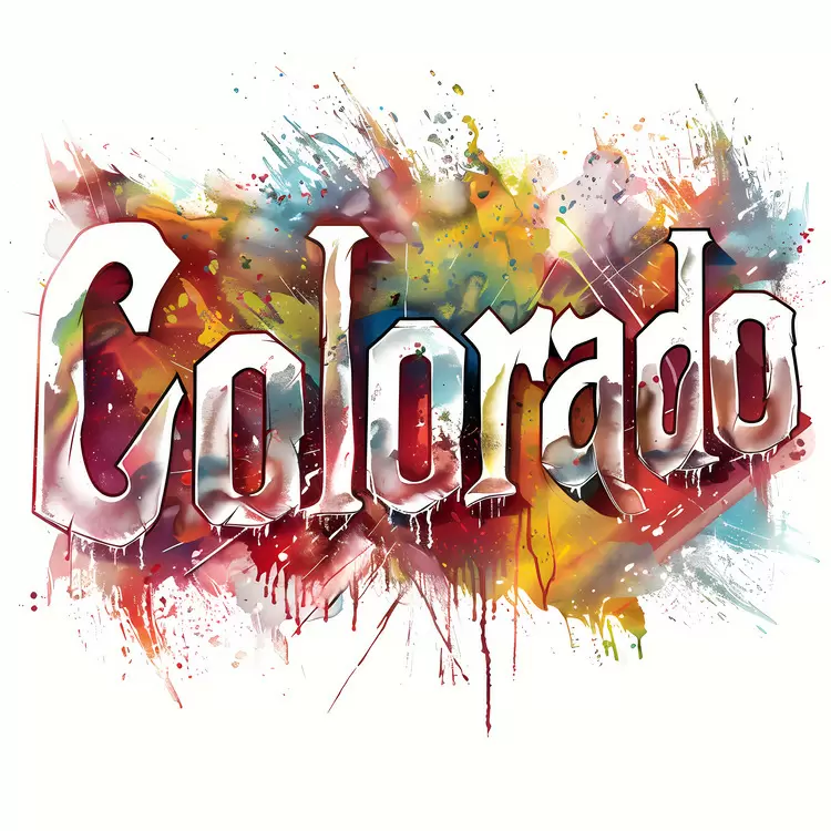 abstract art splashed sprayed multicolored colorful