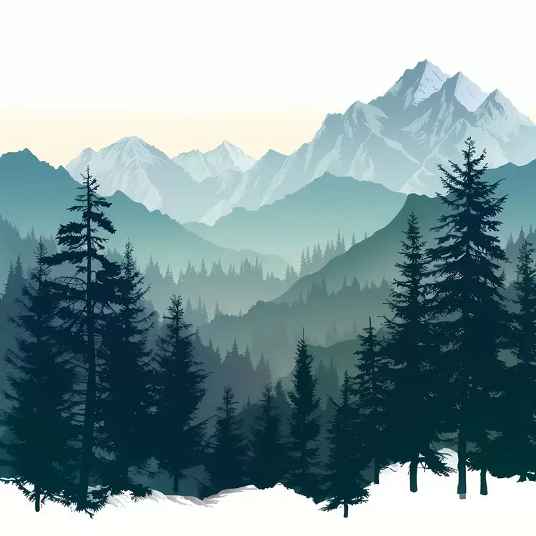 International Mountain Day Woods Snow Misty Nature