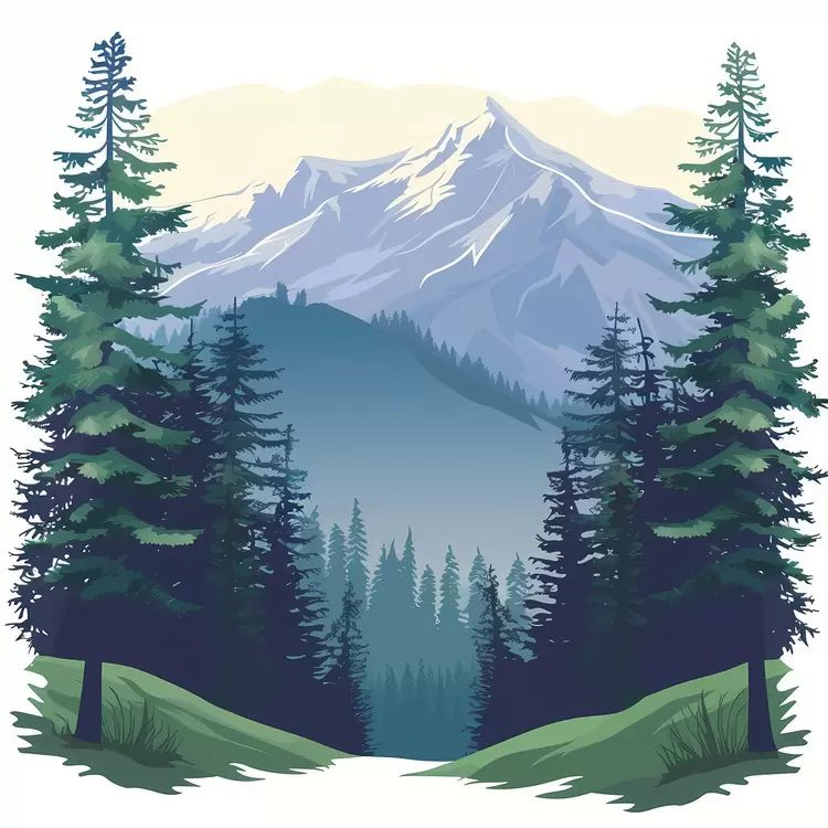 Mountainous Landscape Nature Treescape Forest
