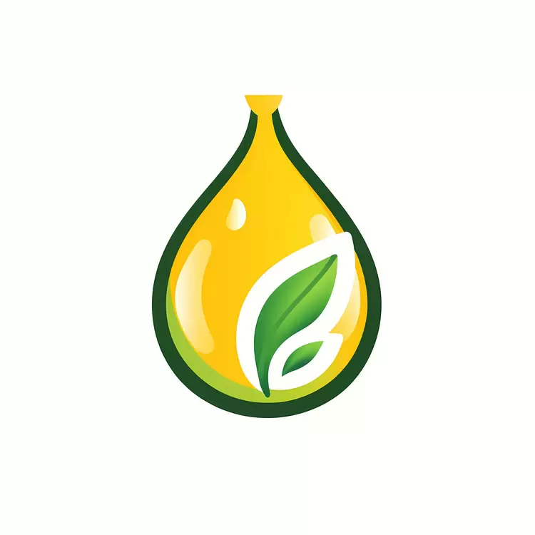logo nature eco friendly healthy oil drop