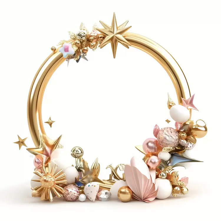 elegant decorative shimmering frame pearls