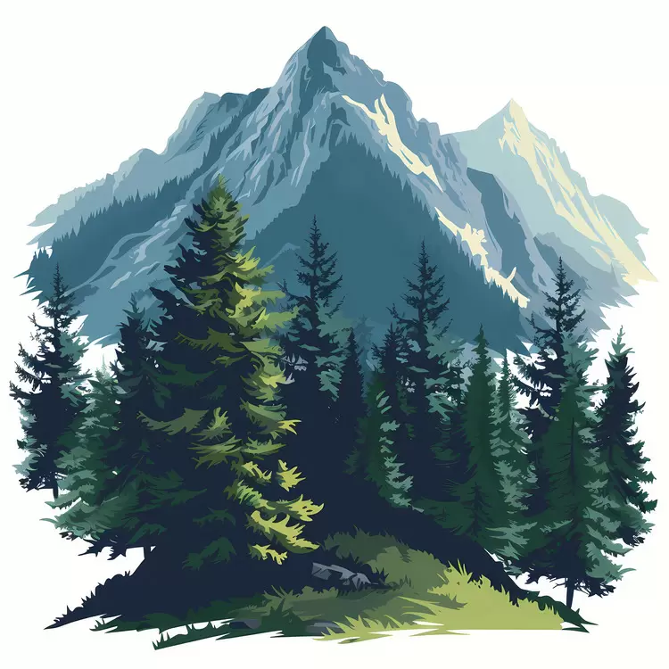 nature forest mountain range lush greenery landscape