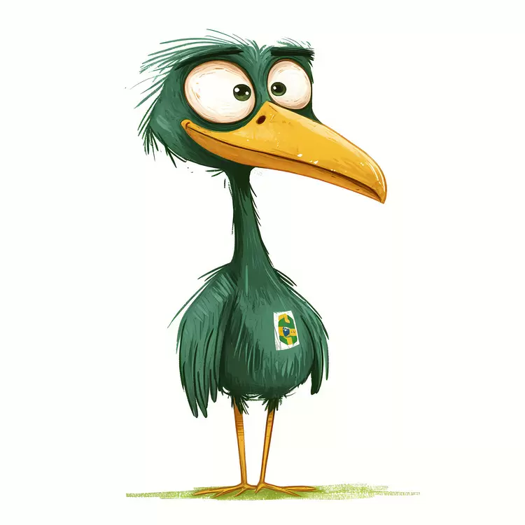 Brazil Independence Day Comical Friendly Green Cute