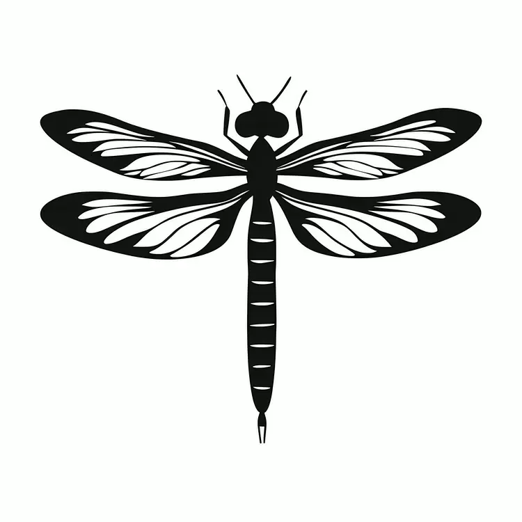 Butterfly on a white background Dragonfly on a white background summer theme Metallic color