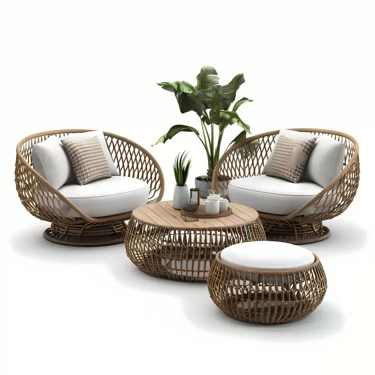 Outdoor furniture Rattan lounge set Outdoor seating Patio seating Patio furniture