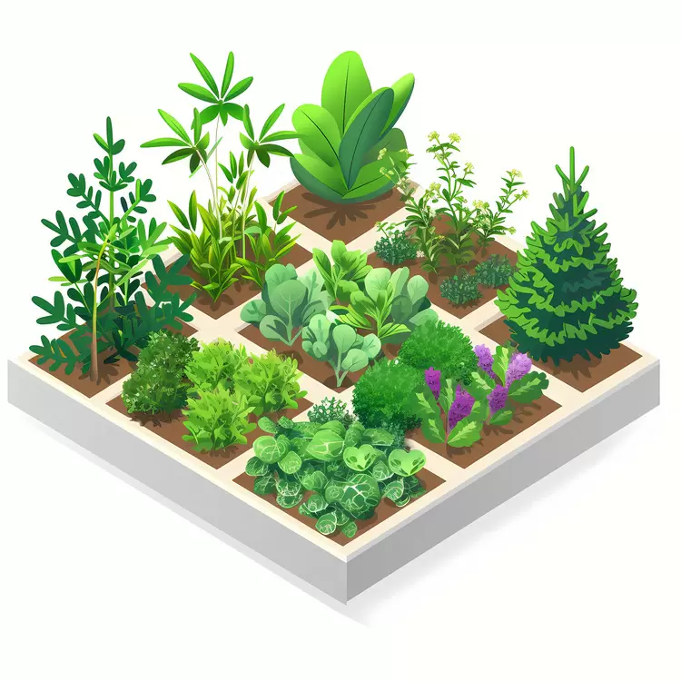 Organic Vegetables Bountiful Herb garden Plants