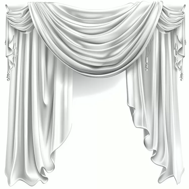luxurious drapes smooth flowing Curtains