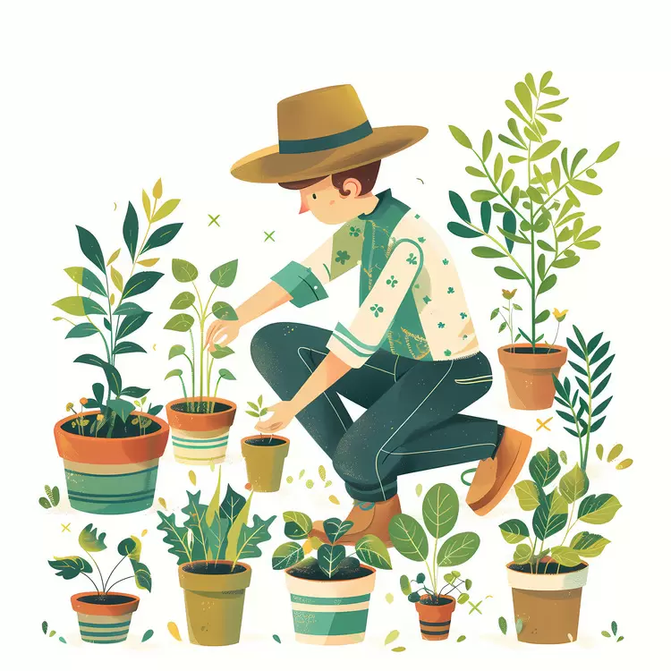 nurturing gardening caretaker farmer gardener