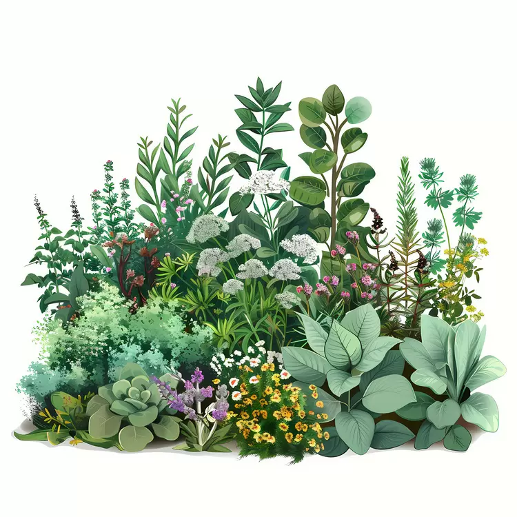 flora herbs landscape for   are: garden shrubs