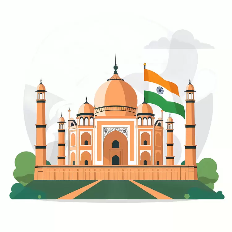 landmark symbol of india's rich culture and history mosque Indian Independence Day taj mahal