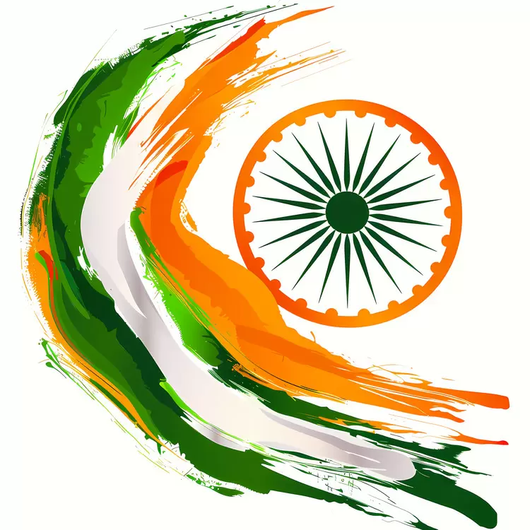 Flag Art Indian Symbolism Patriotic Independence Day Indian Flag