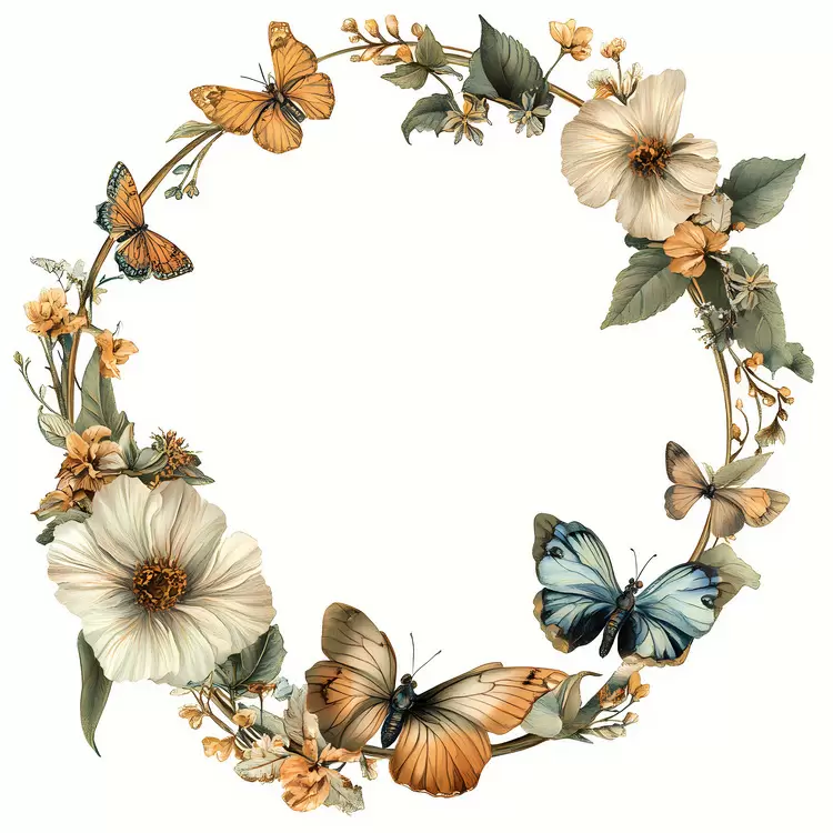 August light frame butterflies elegant