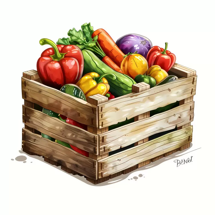 fresh vegetables crate full of vegetables colorful vegetables vibrant colors of produce crate with colorful fruits and vegetables