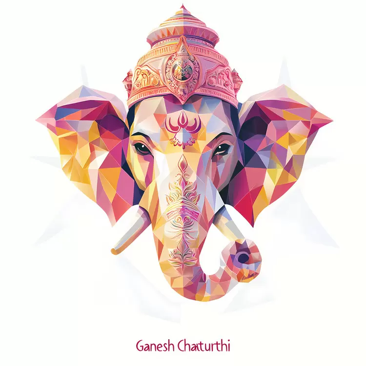 elephant Ganesh Chaturthi Indian temple triangles