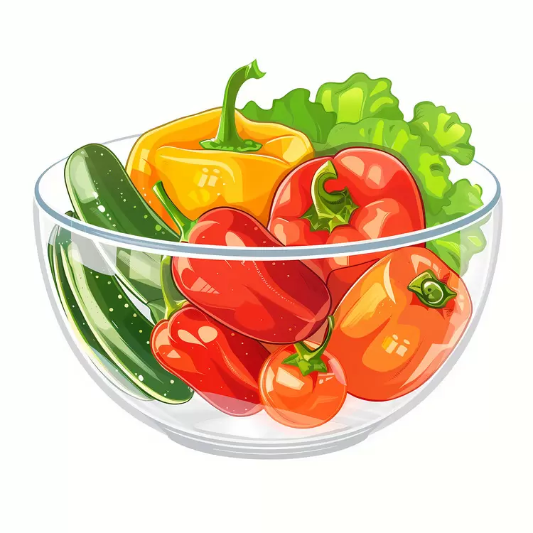 Lettuce Tomatoes Peppers Vegetable Food