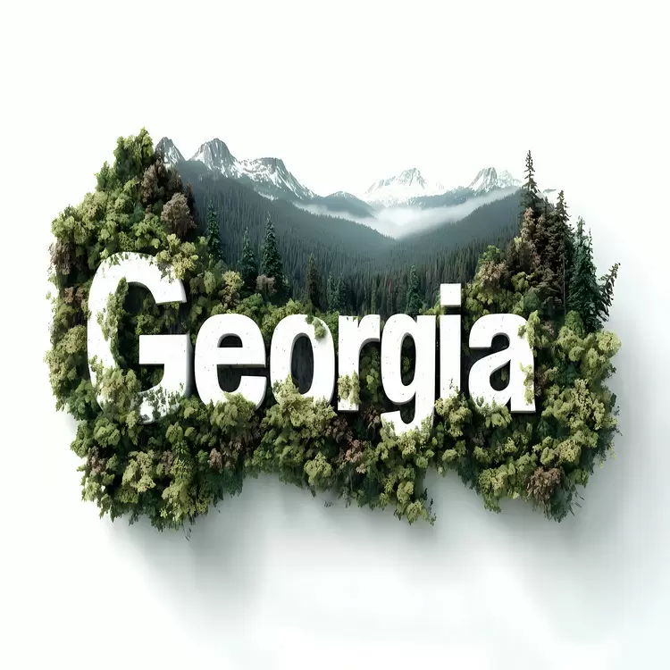 Sky Trees Forest Mountains Georgia