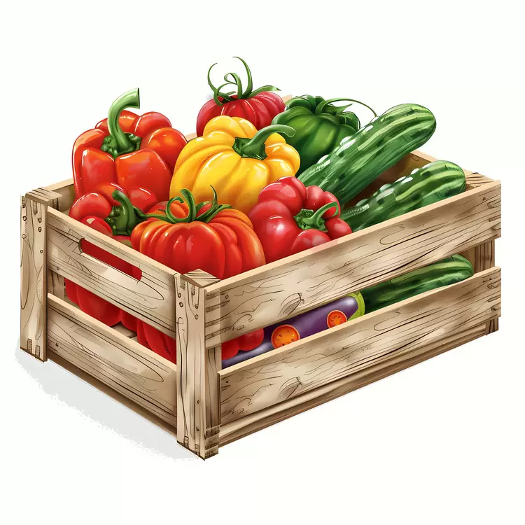 Peppers Cucumbers Colorful produce International Vegetarian Day Healthy eating