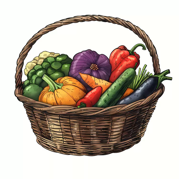 Nature's bounty Wholesome meals Basket Food Fresh produce