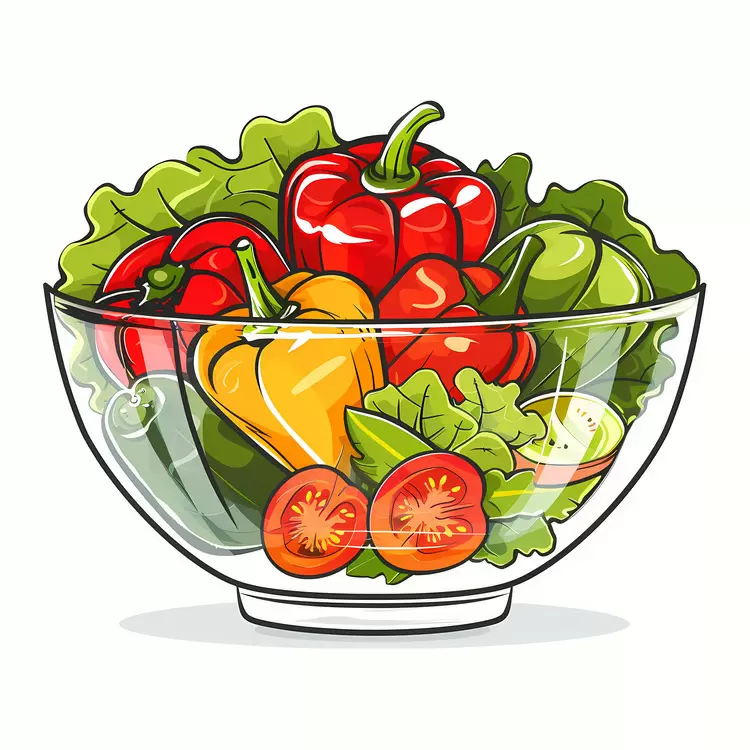 Homemade Vegetable salad Gourmet Healthy Fresh vegetables
