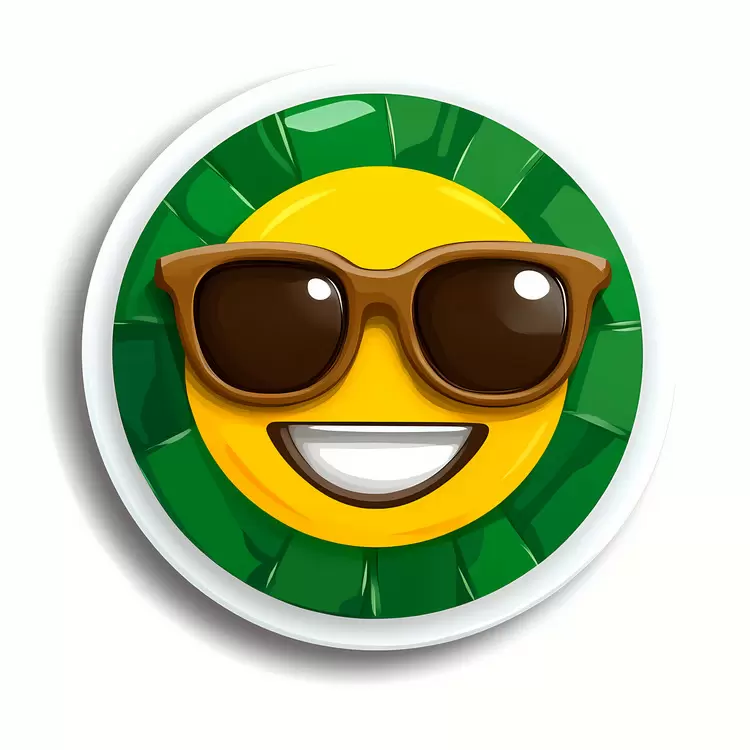 round button symbolism face smiley art