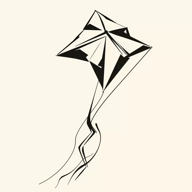 summer theme black and white silhouette simple balloon
