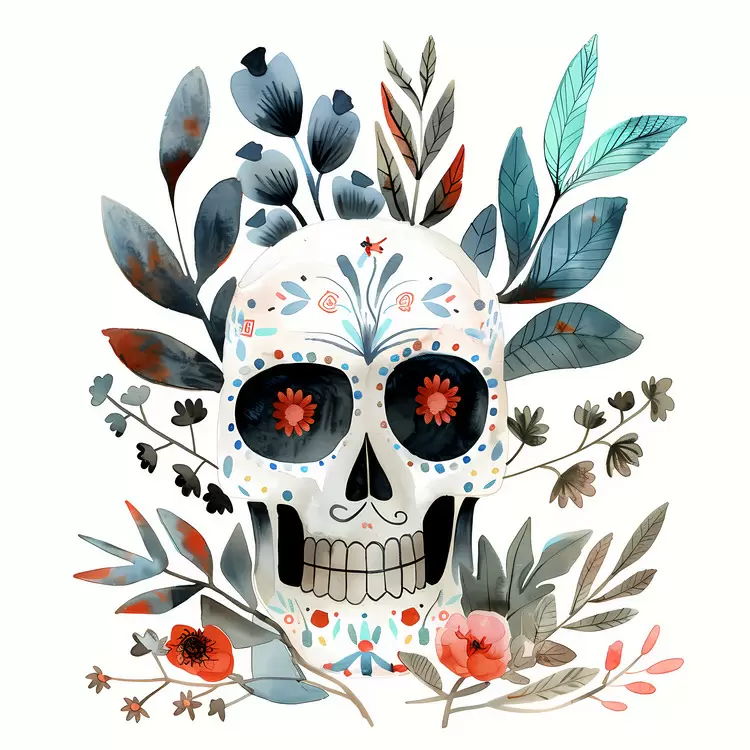skull festive skeleton Mexican death