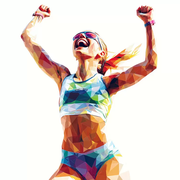 Female Sport Geometric olympic Color Combination