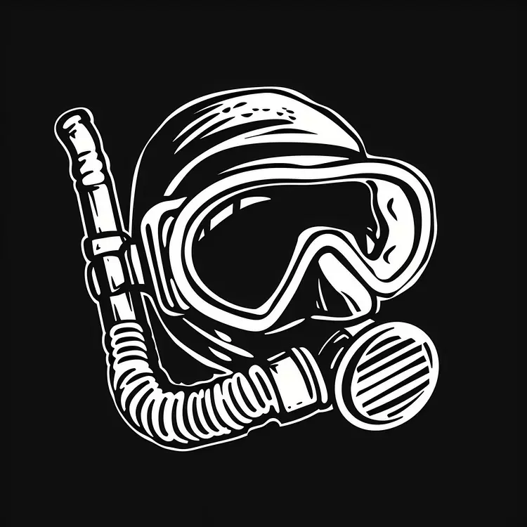 Scooter gear Wet suit equipment Scuba diving helmet Snorkeling equipment summer theme