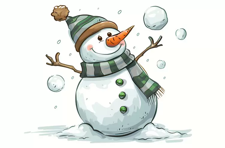 Hand Painted Artist Cartoon Illustrated Vector Illustration