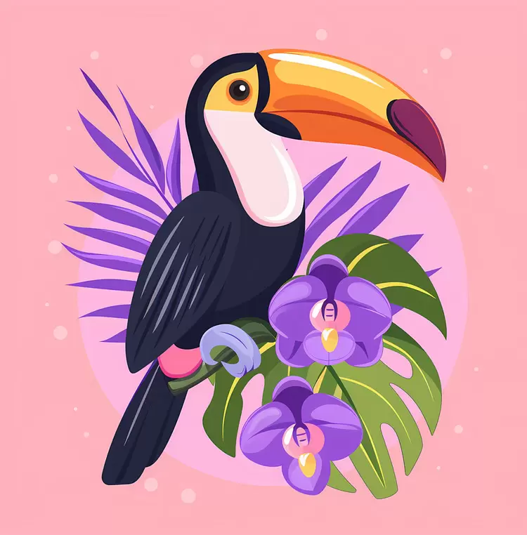 toucan cartoon toucan clip art toucan vector toucan artwork toucan design