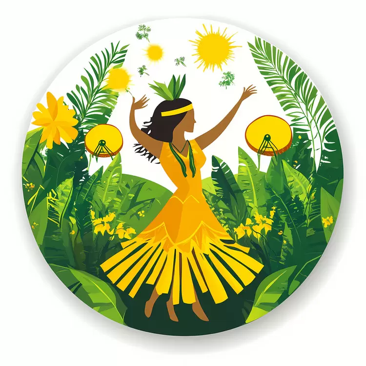 woman in the rainforest jungle dance performance dancer in a jungle setting tropical landscape with dancer woman in the jungle