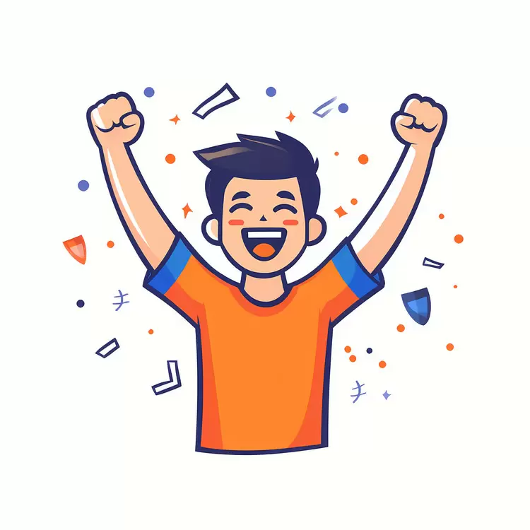 Overjoyed Thrilled Ecstatic Celebration Delighted