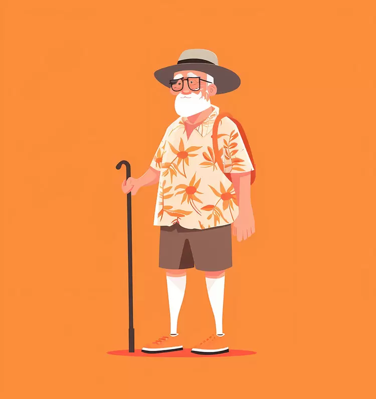 adventure countryside stick Retro old fashioned