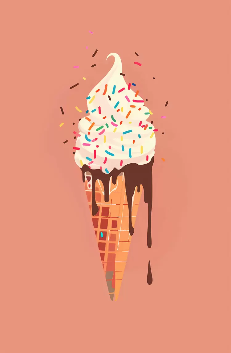 whipped cream chocolate chips brownies swirl Ice cream dessert
