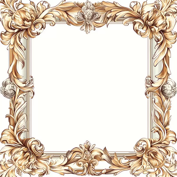 floral frame vintage frame floral border frame with flowers art nouveau frame